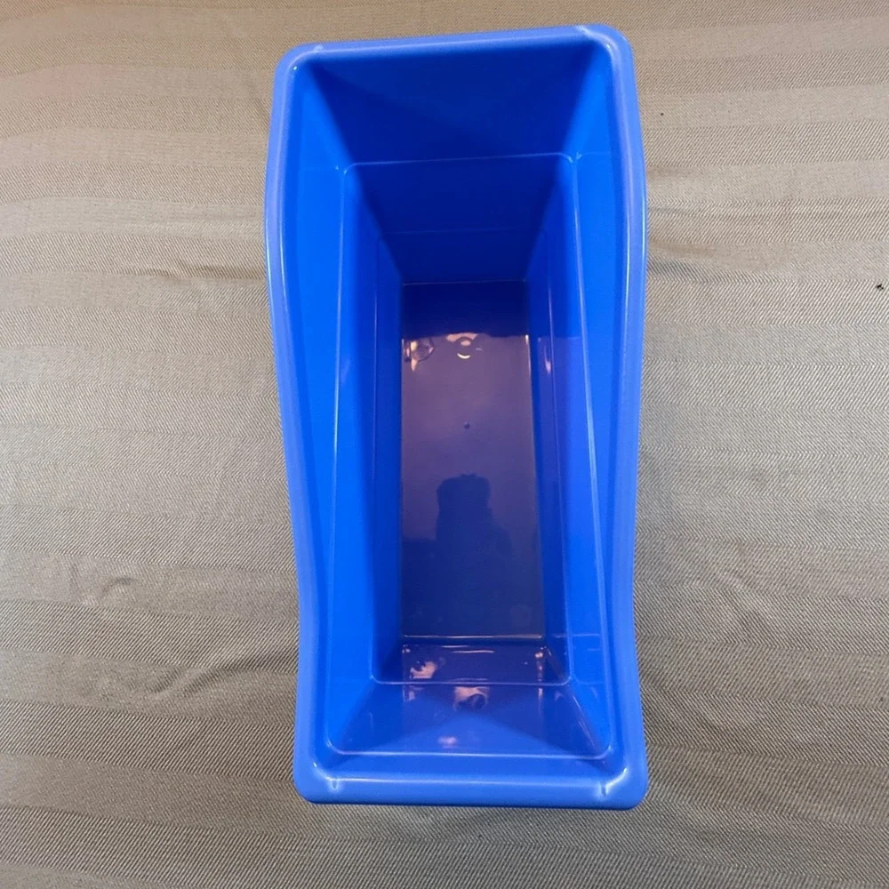 12 Pack Plastic Book Bins Rainbow Colors Classroom Storage Organizer Containers
